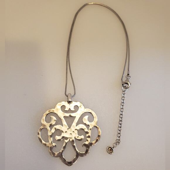 Silpada Eden Silver Swirl‎ Necklace 925 Silver 16.8g (SS2128352) - Picture 1 of 6